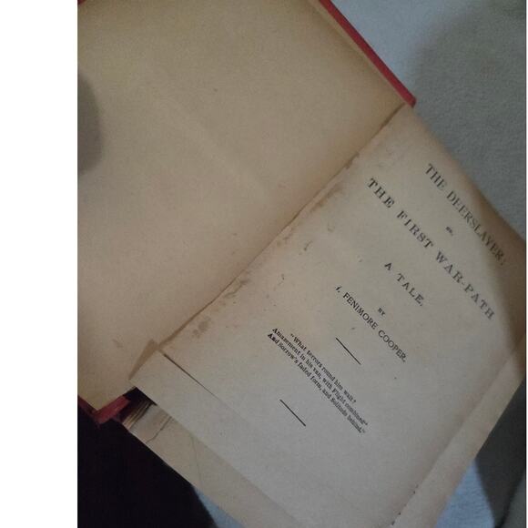 Set 2 The Leather Stocking Tales by Cooper 1927 Pioneers Deerslayer - Picture 7 of 9